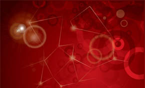 red retro circels